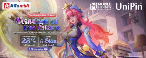 New Starlight Skin Odette – CASHBACK hingga 25% + SKIN GRATIS Top Up MLBB Pakai Voucher UniPin dari Alfamidi!